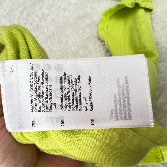 Abel & Lula Girls Neon Green Cardigan Sweater sz 4 NWT. - Picture 6 of 6